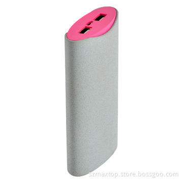 Wholesale Power Banks, 10400mAh Capacity, Two USB Output, with LED Light